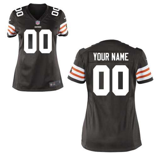 Women Nike Cleveland Browns Customized Brown Team Color Stitched NFL Game Jersey,We sell and wholesale Women Nike Cleveland Browns Customized Brown Team Color Stitched NFL Game Jersey on line form chian!